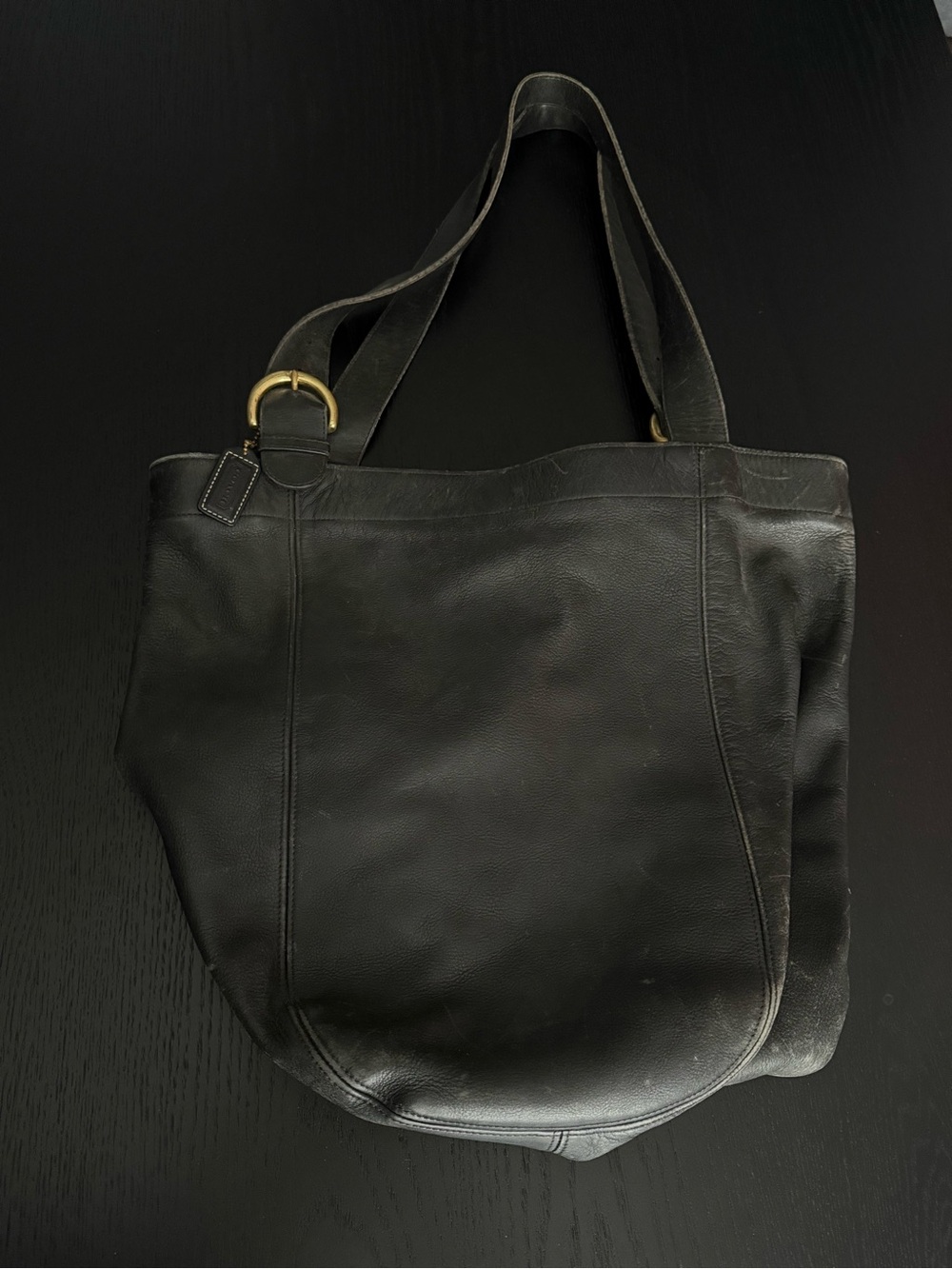Vintage Coach Black 4082 Soho Duffle Tote Bag